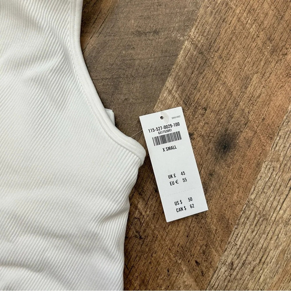 Abercrombie & Fitch YPB seamlessCORE Ribbed Scuba Tank White XS NWT - Picture 7 of 9